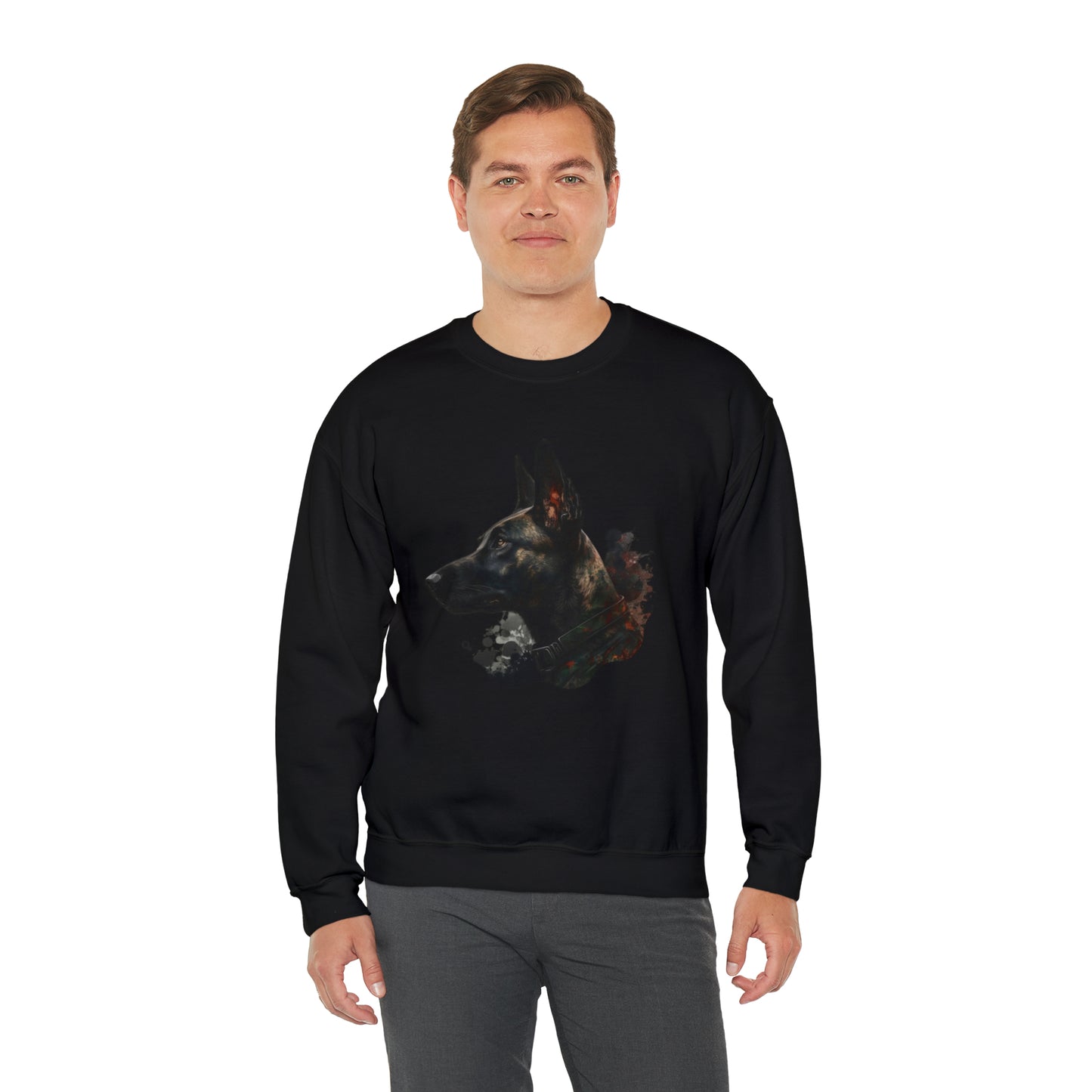 Military Dog Unisex Heavy Blend™ Crewneck Sweatshirt