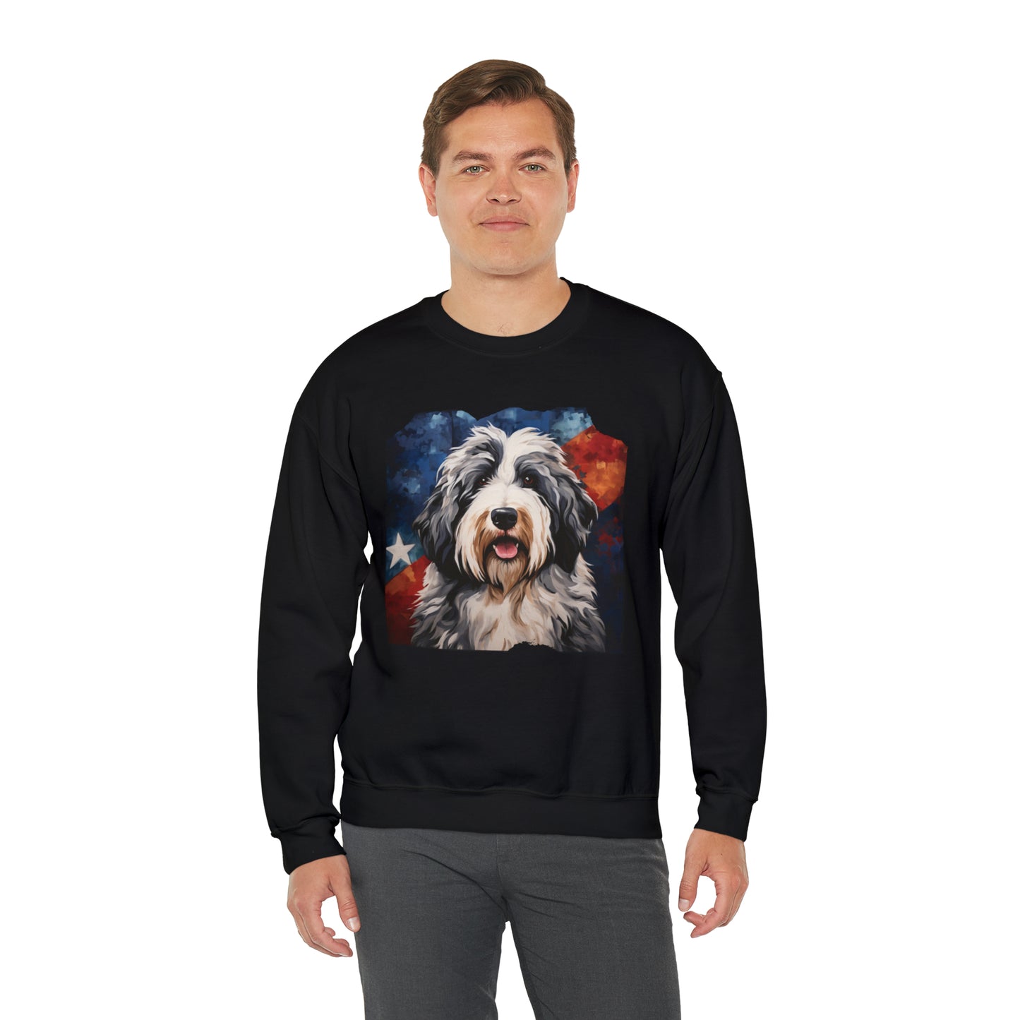 Sheepdog Stars & Stripes Unisex Heavy Blend™ Crewneck Sweatshirt