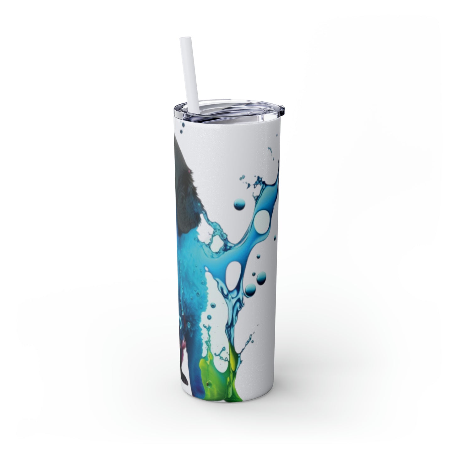 Hydro Pup Skinny Tumbler with Straw, 20oz
