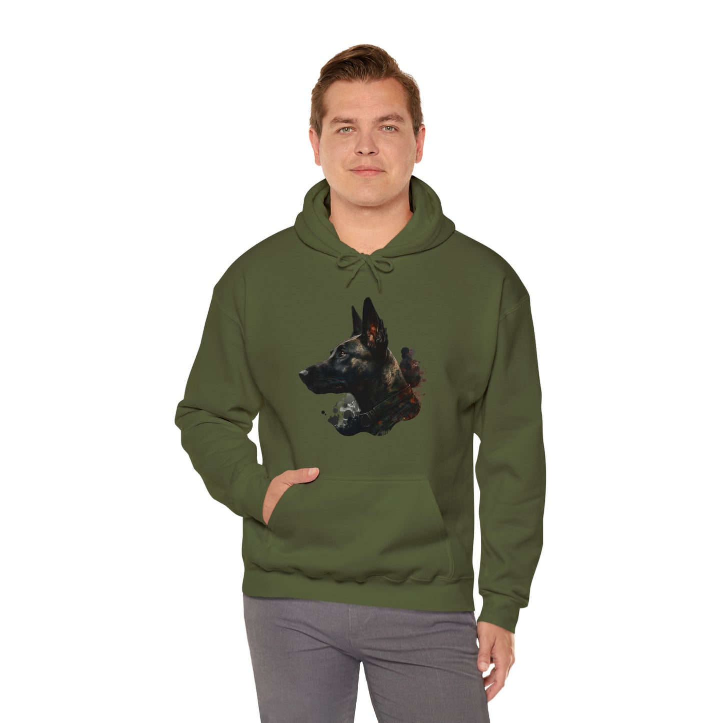 Military Dog Unisex Heavy Blend™ Hooded Sweatshirt