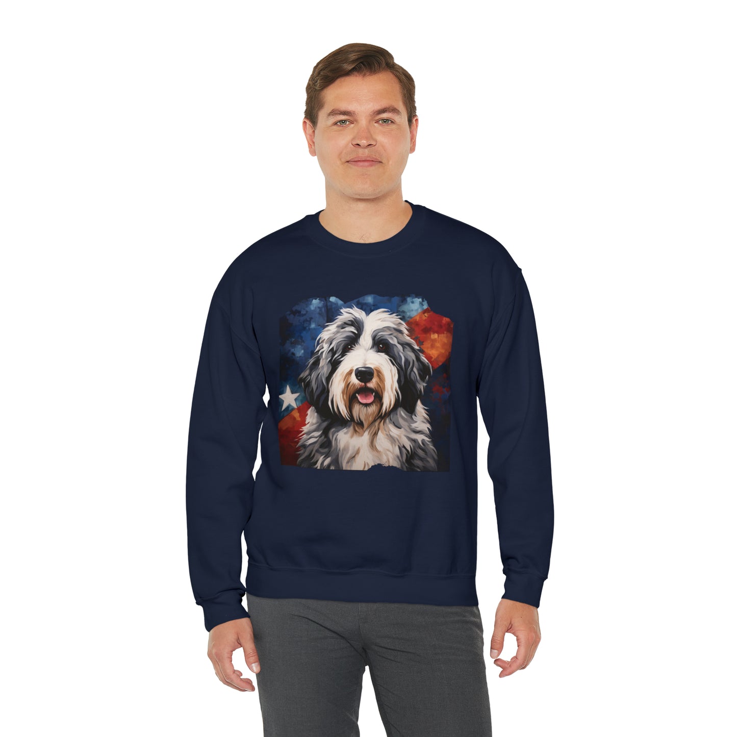 Sheepdog Stars & Stripes Unisex Heavy Blend™ Crewneck Sweatshirt