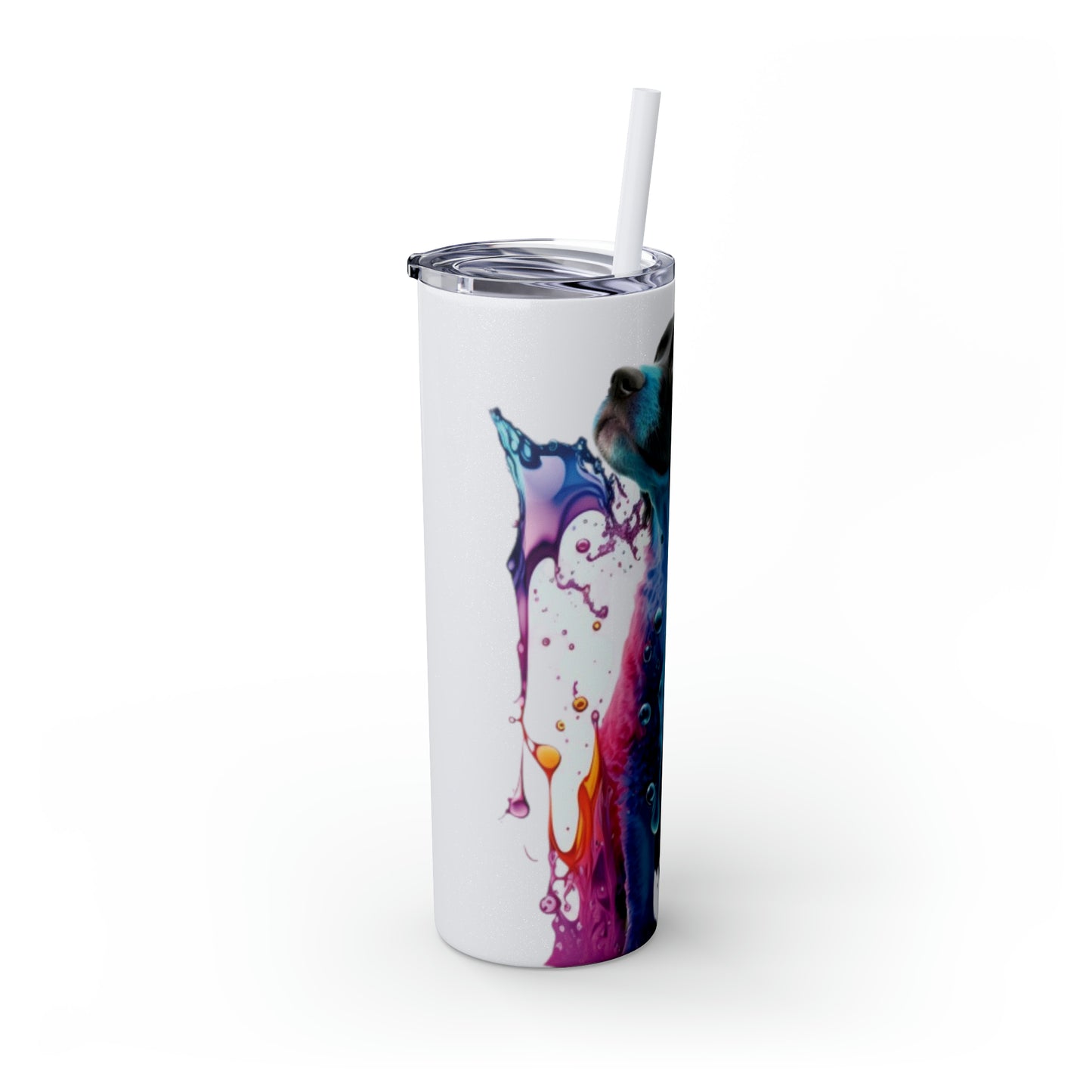 Hydro Pup Skinny Tumbler with Straw, 20oz