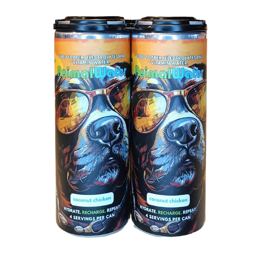 Product Shot Lady Woof Hydration for Dogs 4- Pack Coconut Chicken